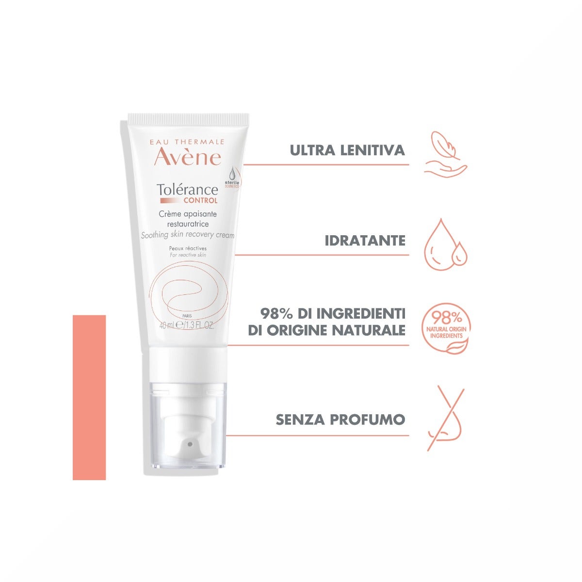 Eau Thermale Avene Tolerance Control Crema Lenitiva Riequilibrante 40ml