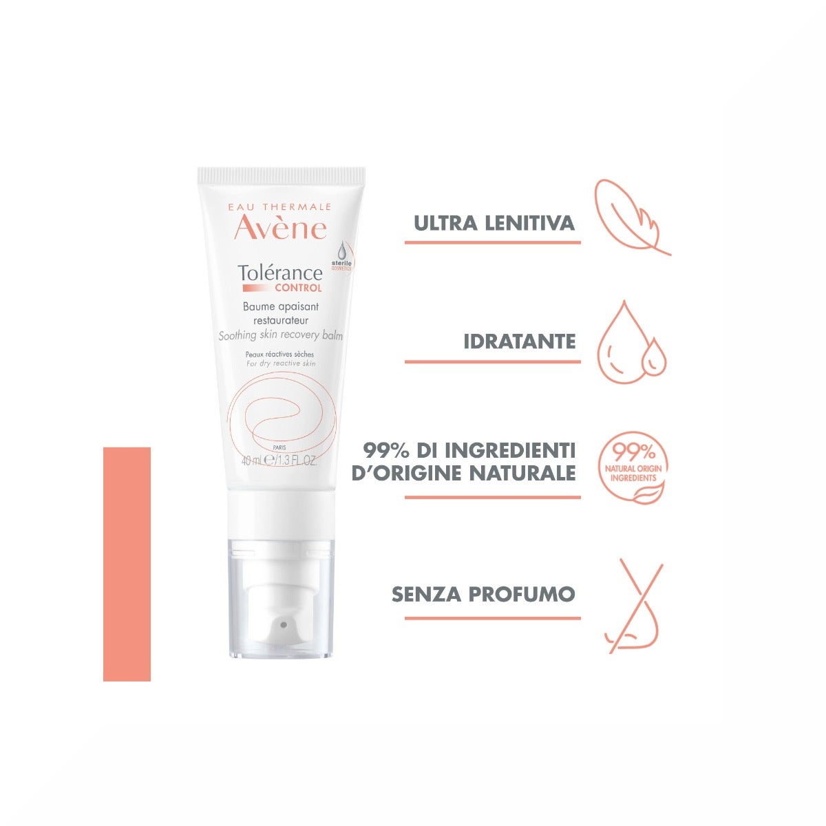 Avene Tolerance Control Baume Apaisant 40 ml Rééquilibrant