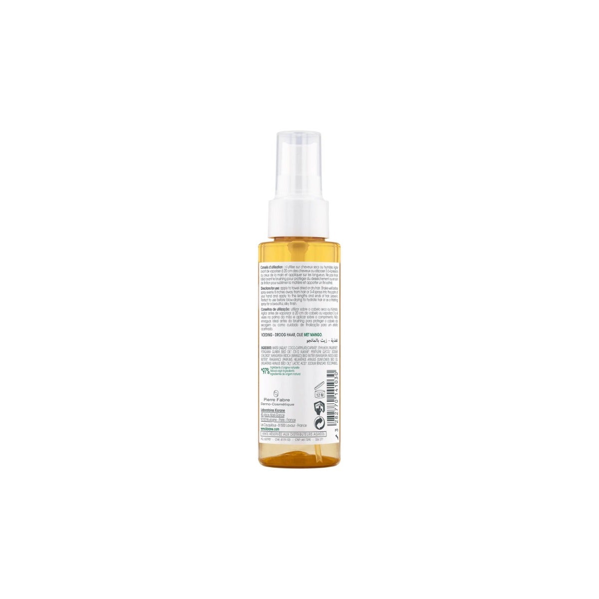 Klorane Olio Al Mango 100ml