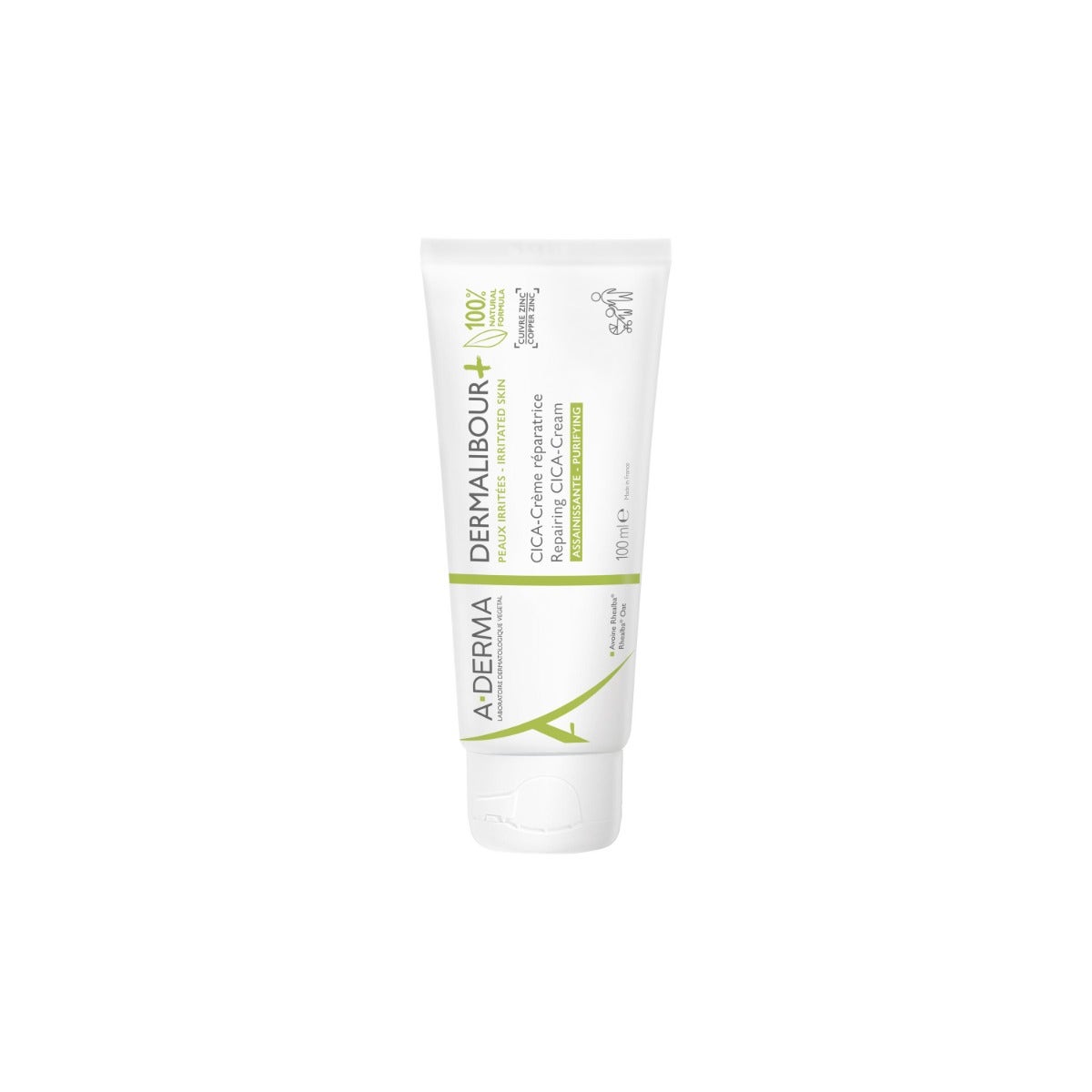 Aderma Dermalibour+ Cica-Crème restructurante purifiante pour peaux irritables 100 ml