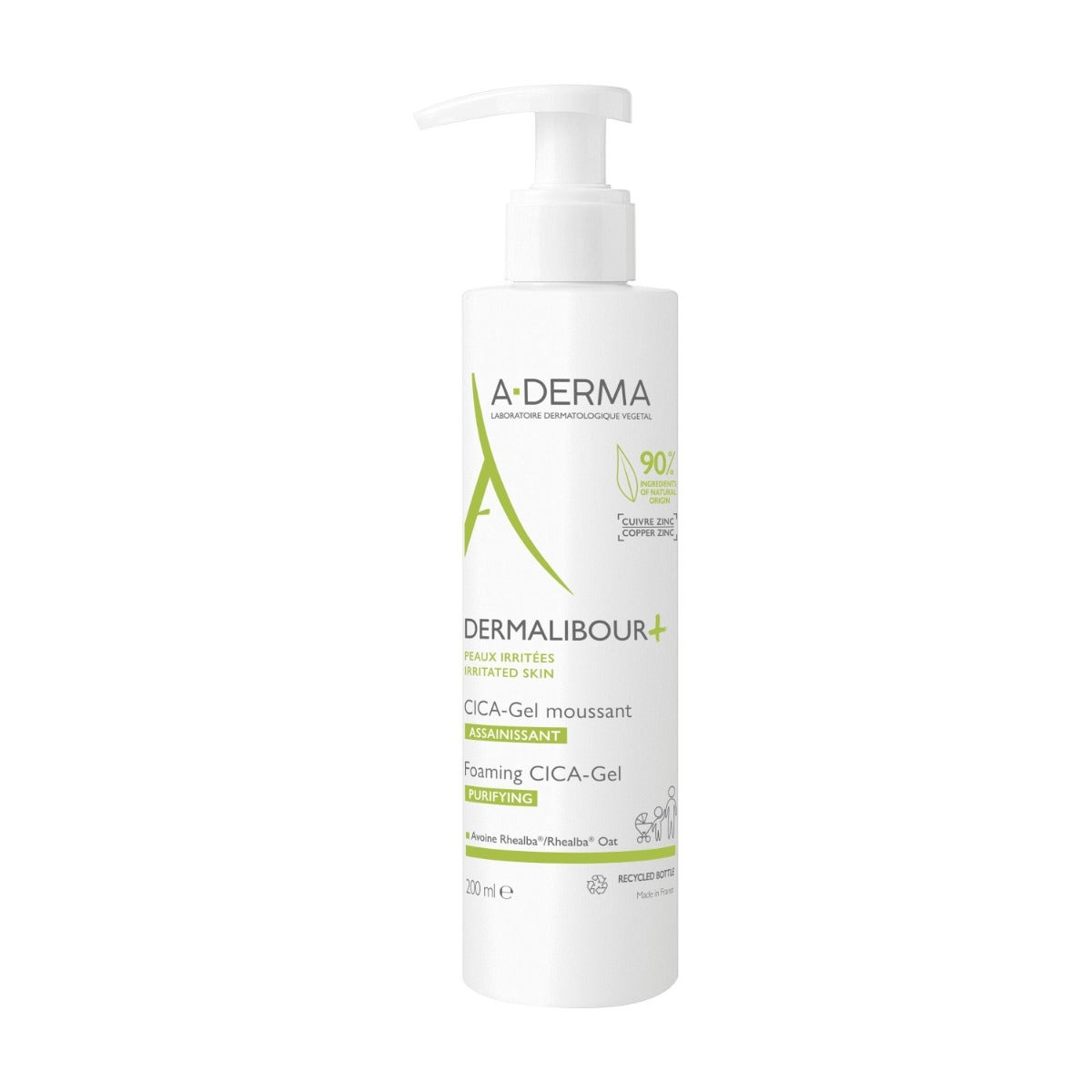 Aderma Dermalibour+Cica Gel Nettoyant Purifiant Peaux Irritables 200 ml