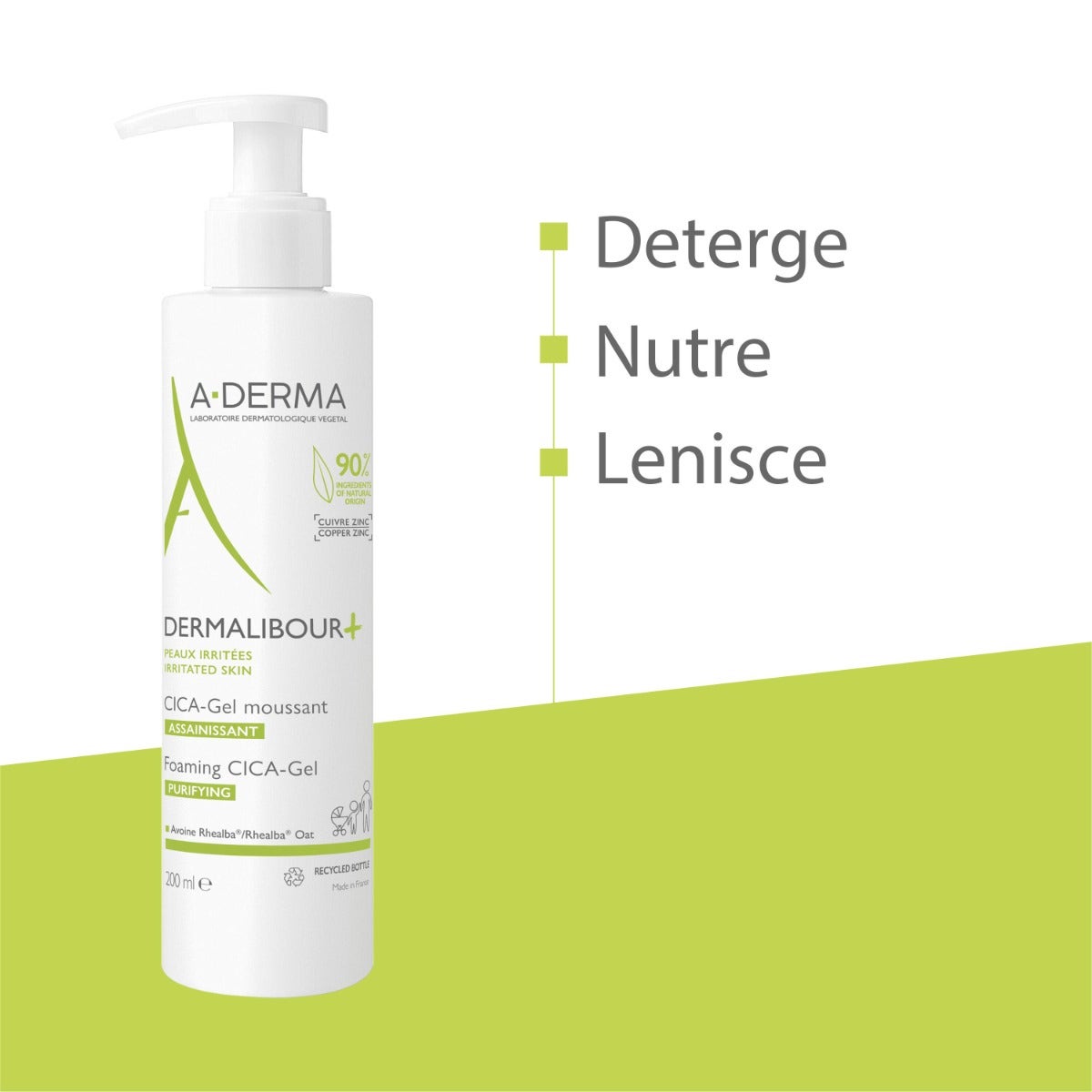 Aderma Dermalibour+Cica Gel Detergente Purificante Pelli Irritabili 200ml