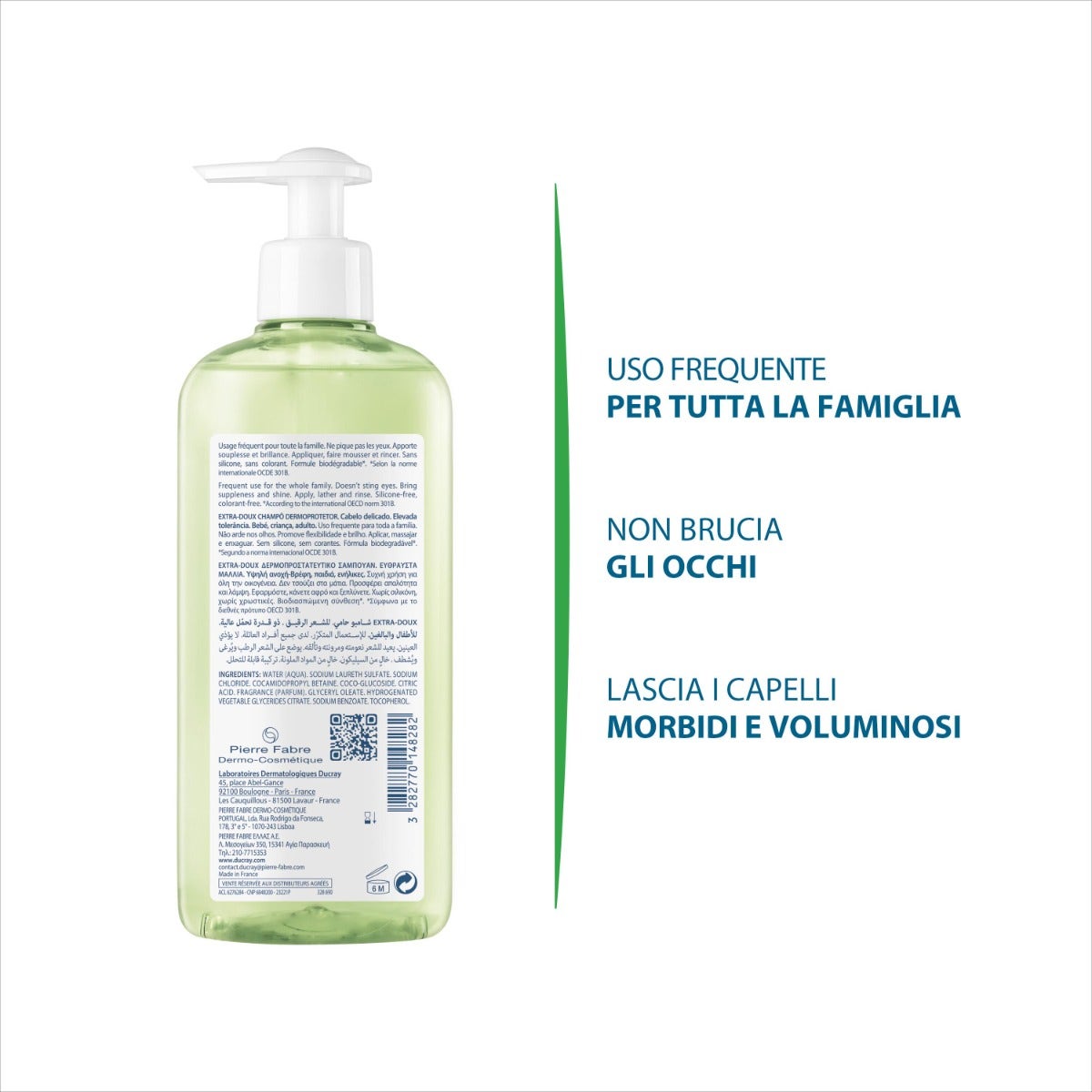 Ducray Shampooing Extra-Doux Dermoprotecteur 400 ml Cheveux