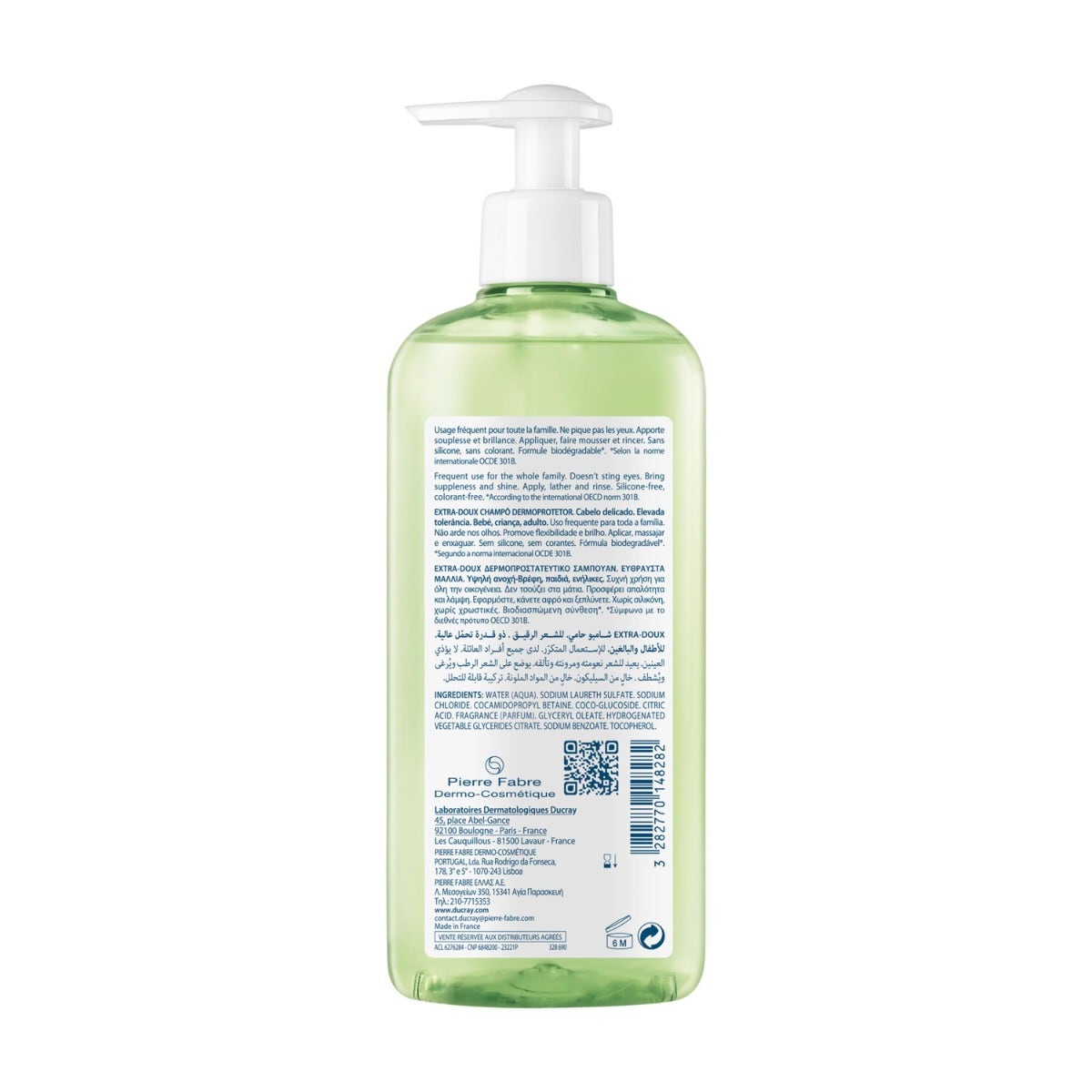 Ducray Shampooing Extra-Doux Dermoprotecteur 400 ml Cheveux