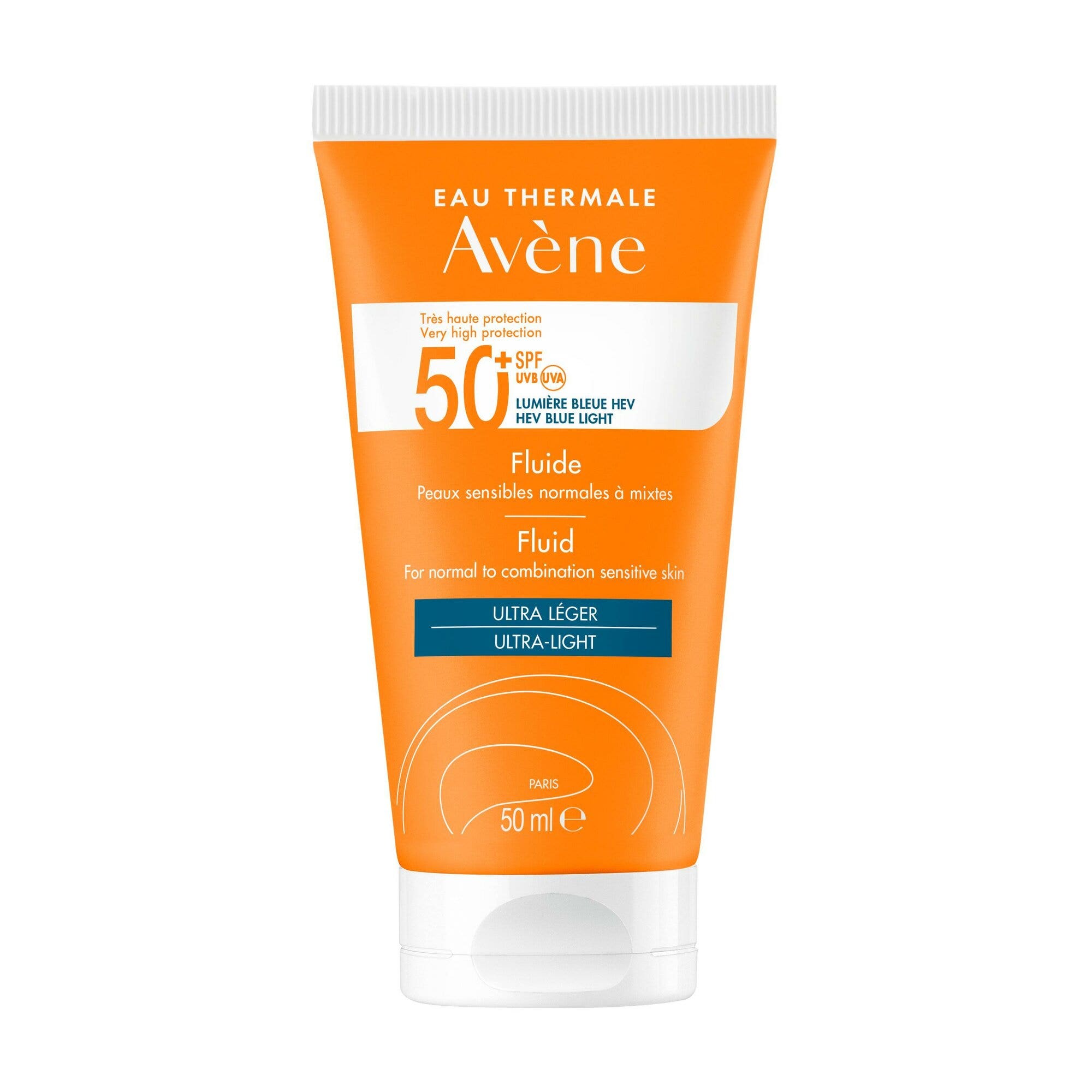 Avène Fluide SPF 50+ Soin solaire visage 50 ml Protection UV