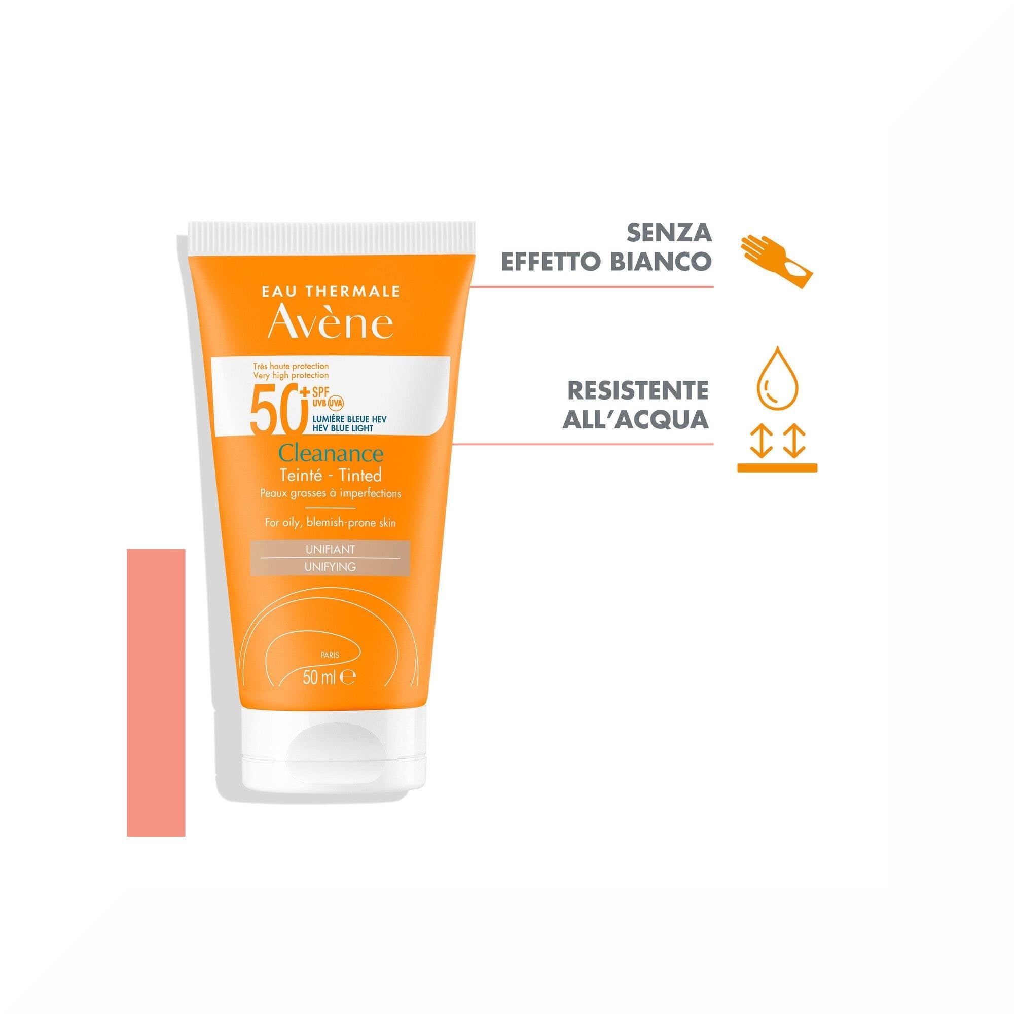 Avène Cleanance Teinté SPF 50+ Crème solaire visage 50 ml