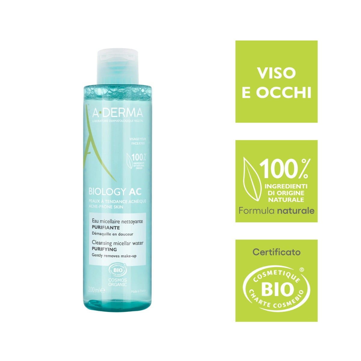 A-Derma Biology Ac Acqua Micellare Detergente Purificante Anti-imperfezioni 200ml