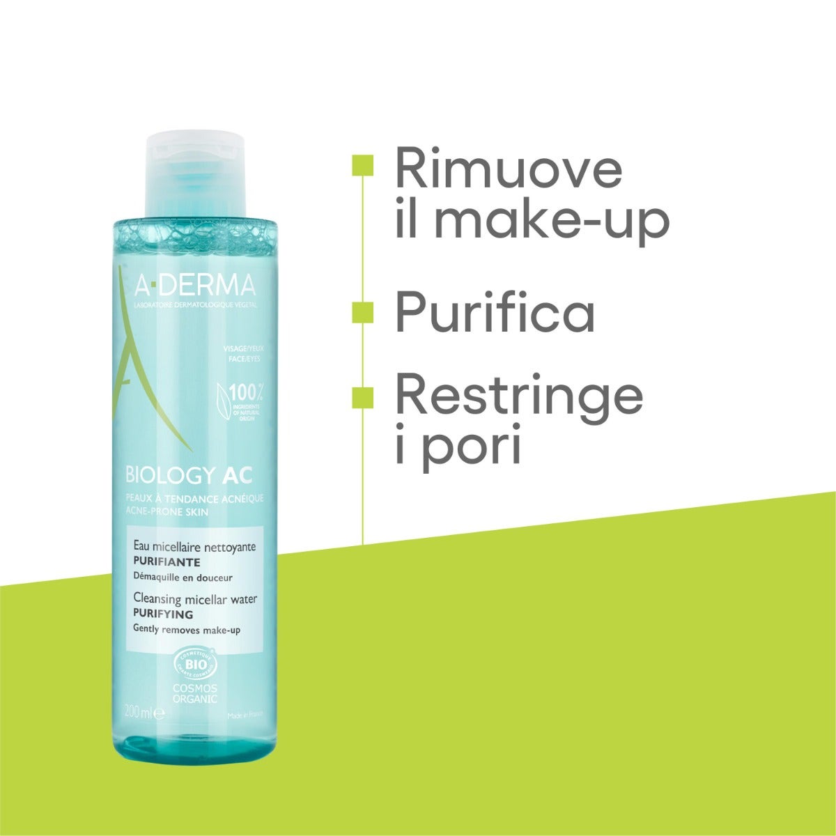 A-Derma Biology Ac Acqua Micellare Detergente Purificante Anti-imperfezioni 200ml