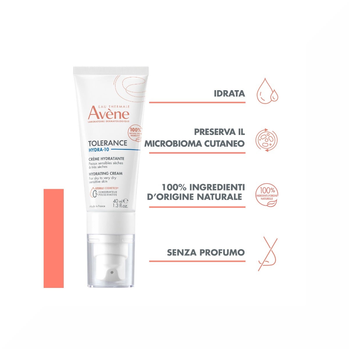 Avene Tolerance Hydra-10 Crema Idratante 40ml