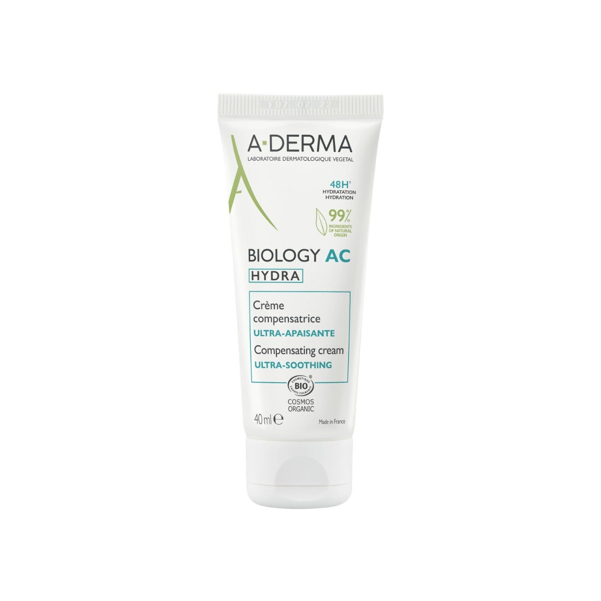A-Derma Biology Ac Hydra Crème compensatrice ultra-apaisante anti-imperfections 40 ml