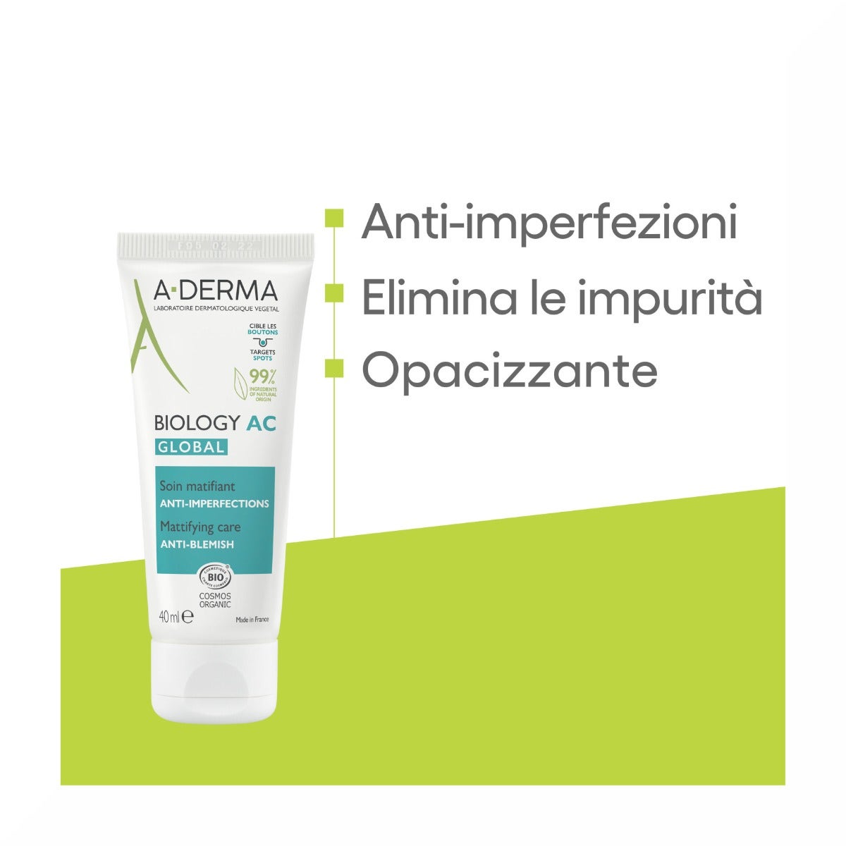 A-Derma Biology Ac Trattamento Opacizzante Anti-imperfezioni 40ml