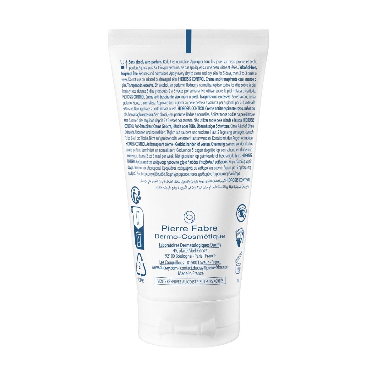 Ducray Hidrosis Control Crème Visage/Mains/Pieds 50 ml