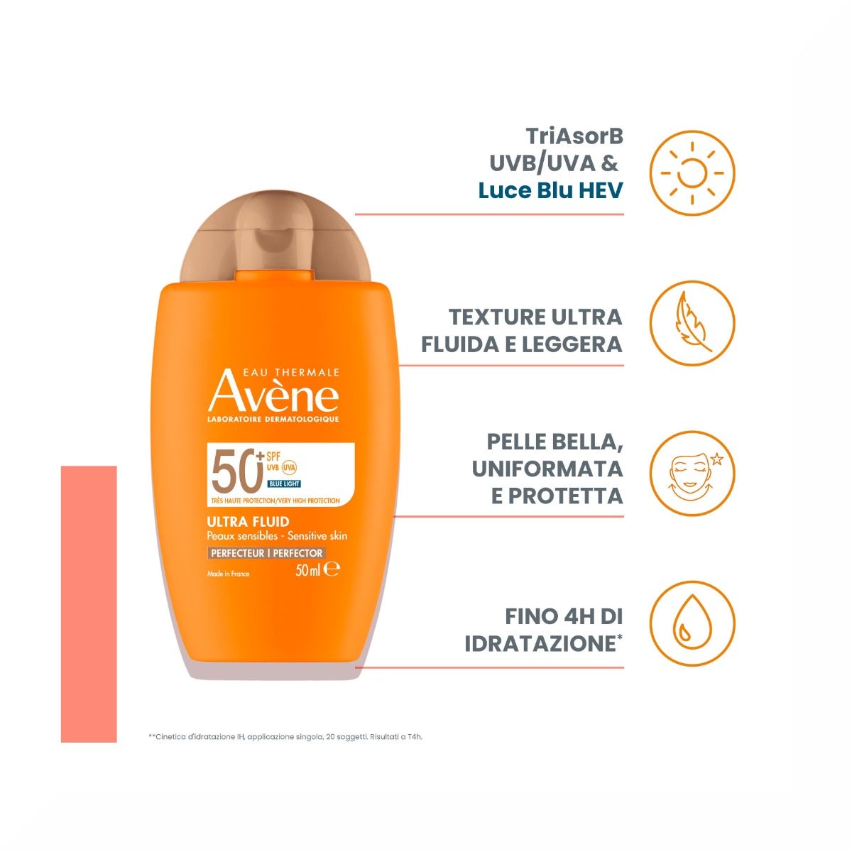 Eau Thermale Avène Ultra-Fluide Perfecteur Protection Très Haute 50 ml SPF50+