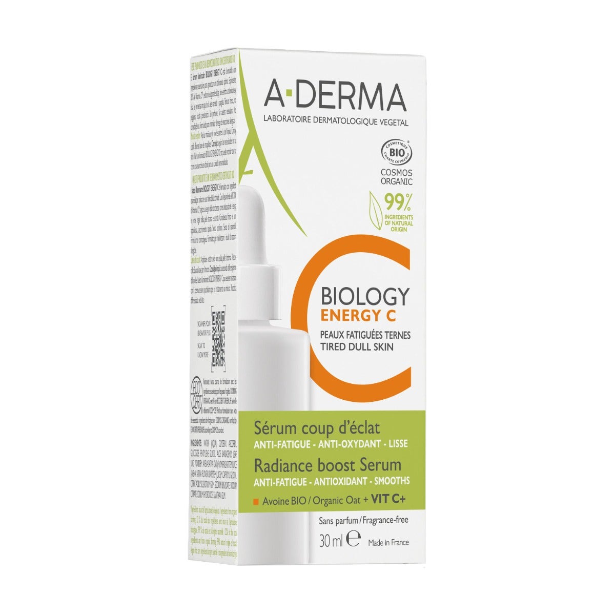 A-Derma Biology Energy C Sérum Éclaircissant 30 ml