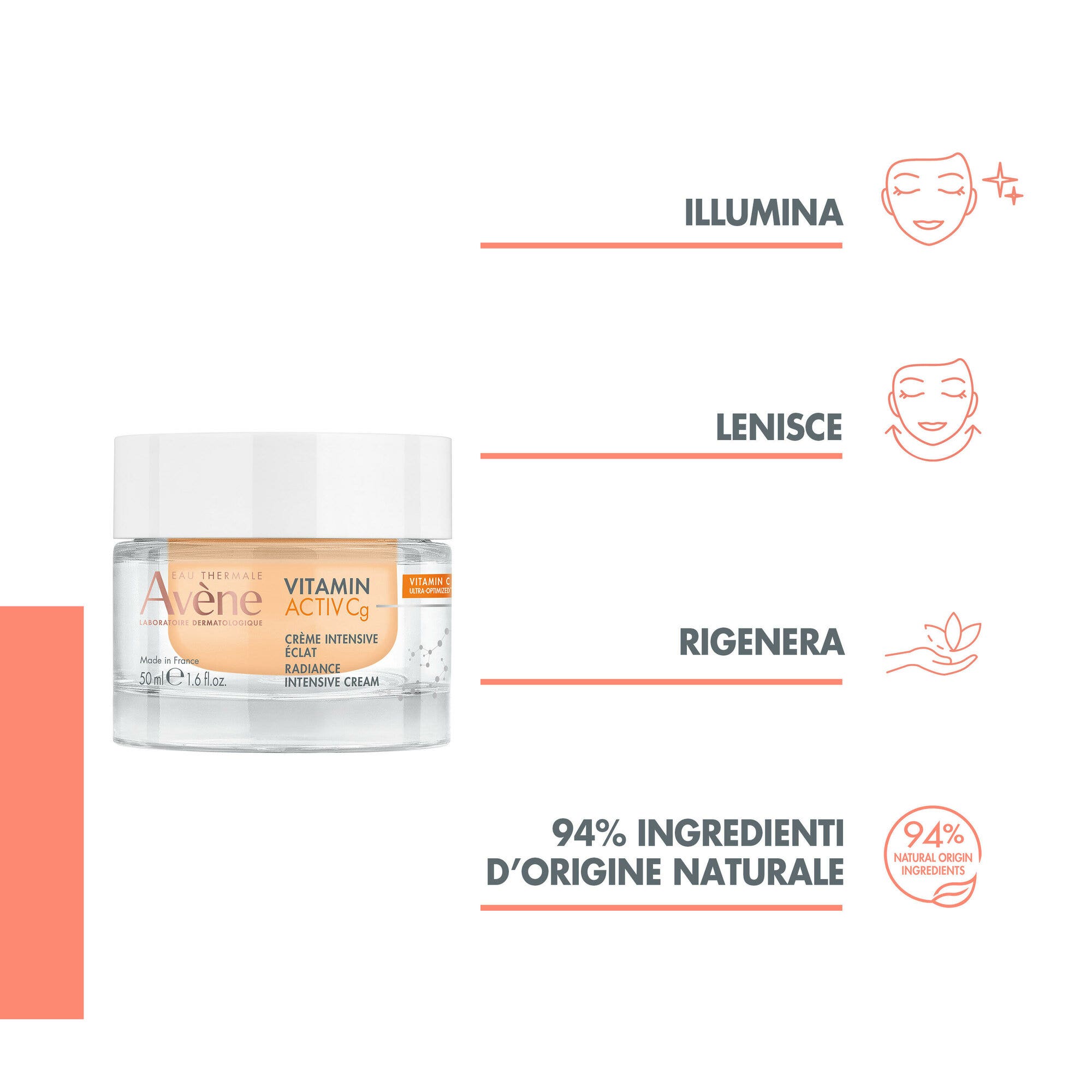 Eau Thermale Avène Vitamin Activ Cg Crème intensive illuminatrice anti-âge 50 ml