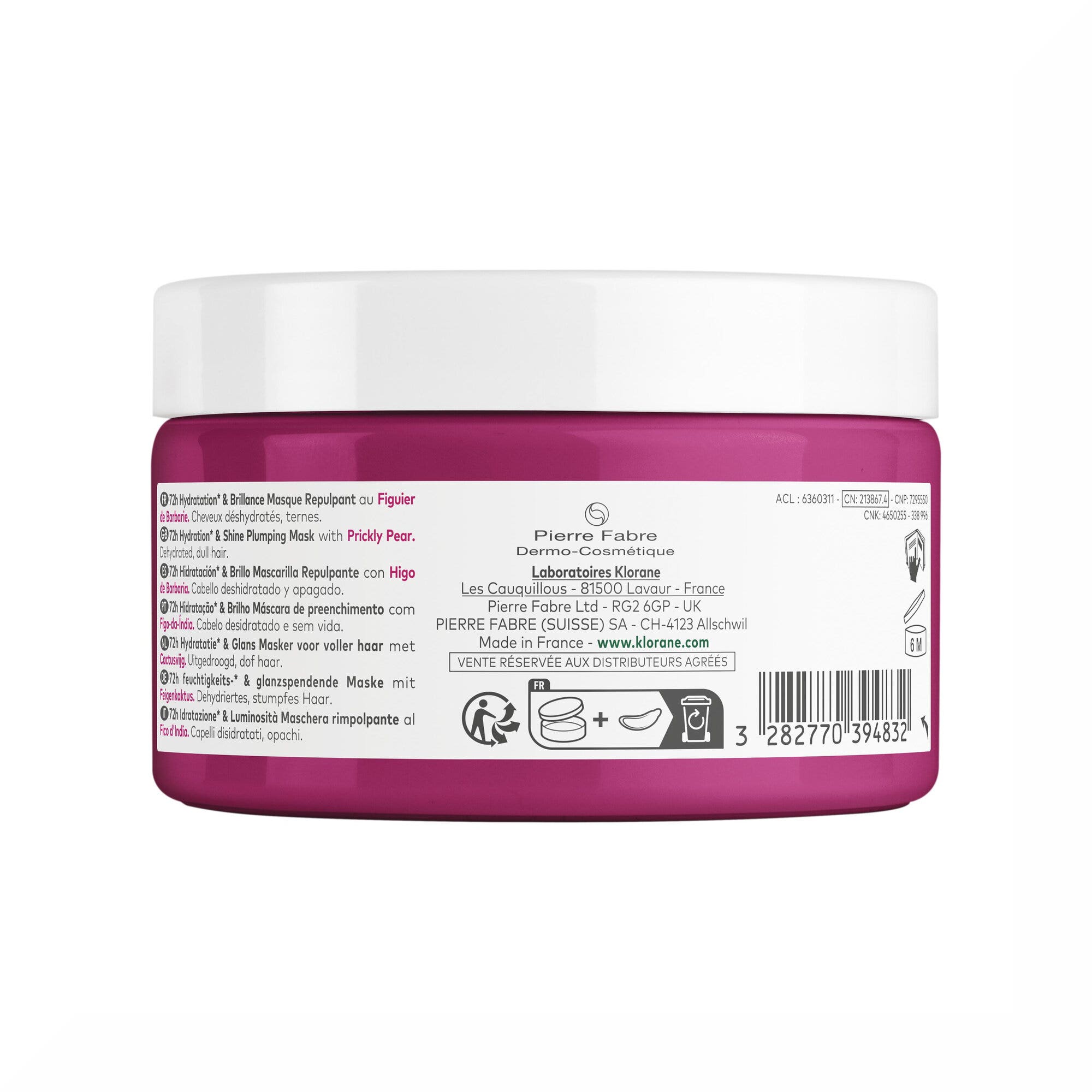 Klorane Maschera Rimpolpante al Fico d’India 250ml