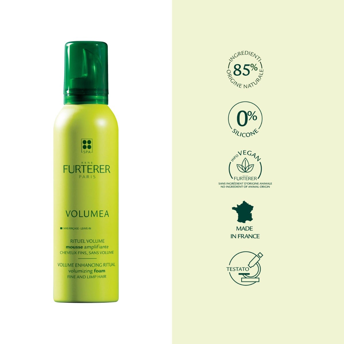Rene Furterer Volumea Schiuma Volumizzante Senza Risciacquo Capelli Sottili Senza Volume 200ml