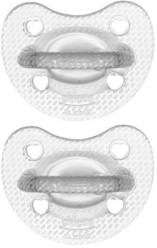 Chicco Tétine en silicone Crystal 6-16 mois, lot de 2