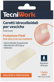 TecniWork Cerotti Idrocolloidali Per Vesciche 7 Pezzi