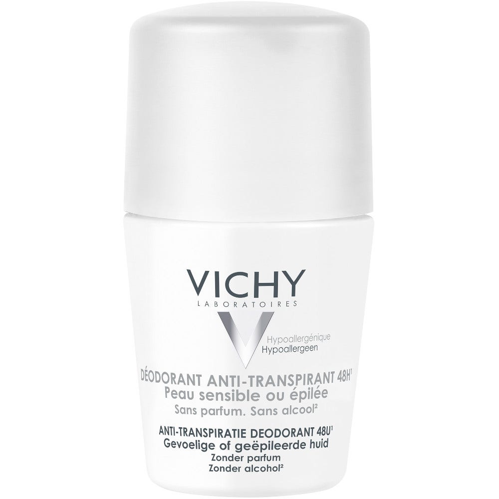 Vichy Déodorant Anti-Transpirant 48H Peaux Sensibles ou Épilées 50 ml