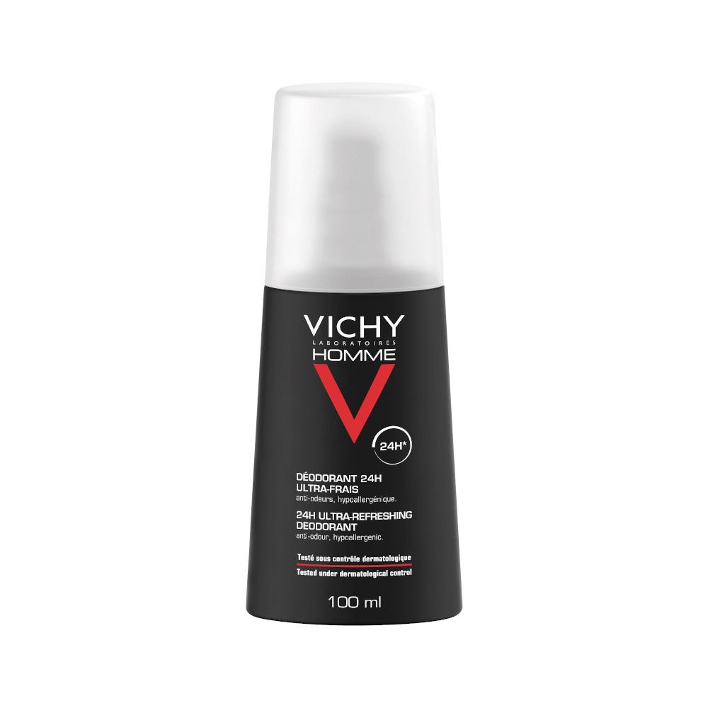 Vichy Homme Déodorant 24H Ultra Frais Spray 100 ml