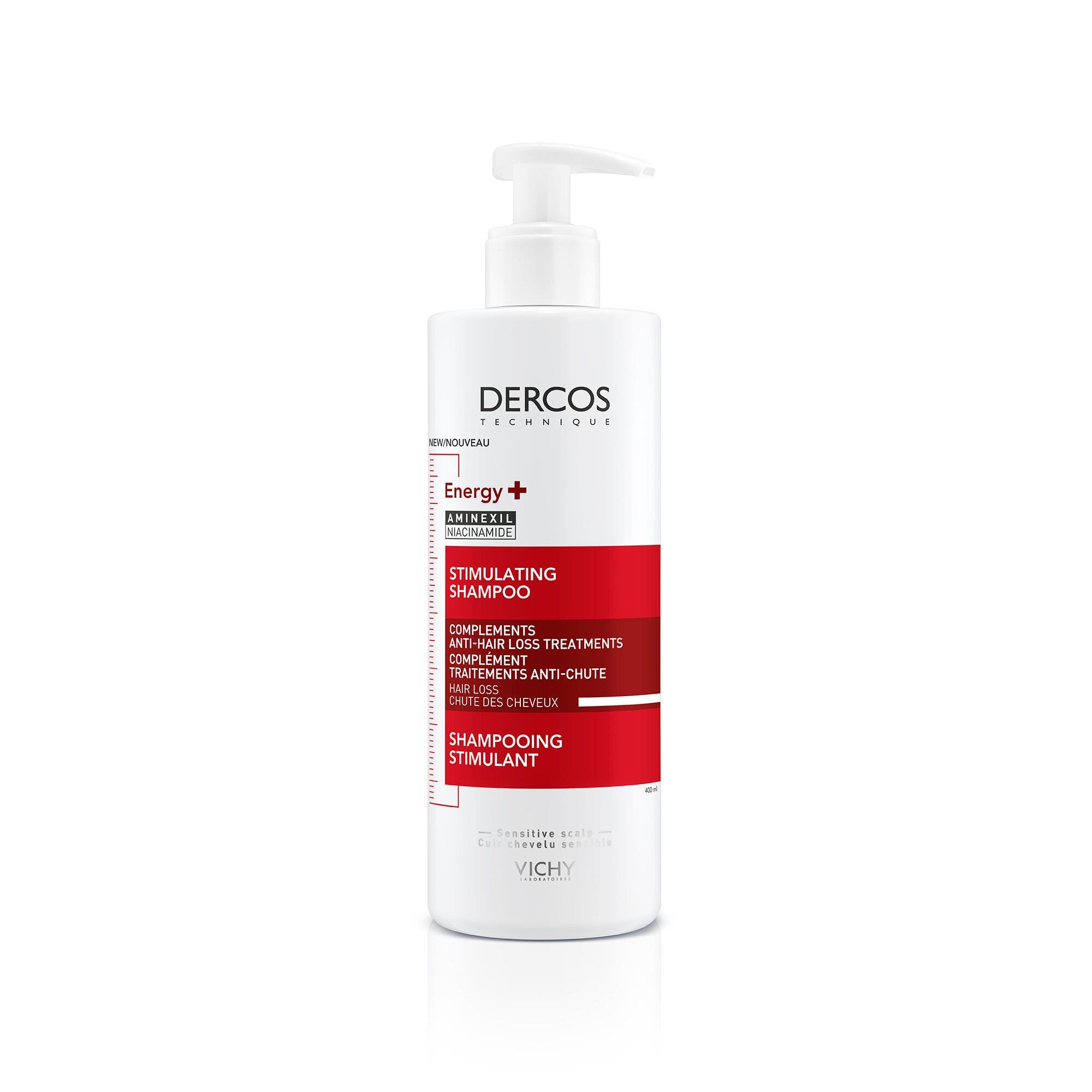 Vichy Dercos Shampooing Énergisant 400 ml - Cheveux Forts