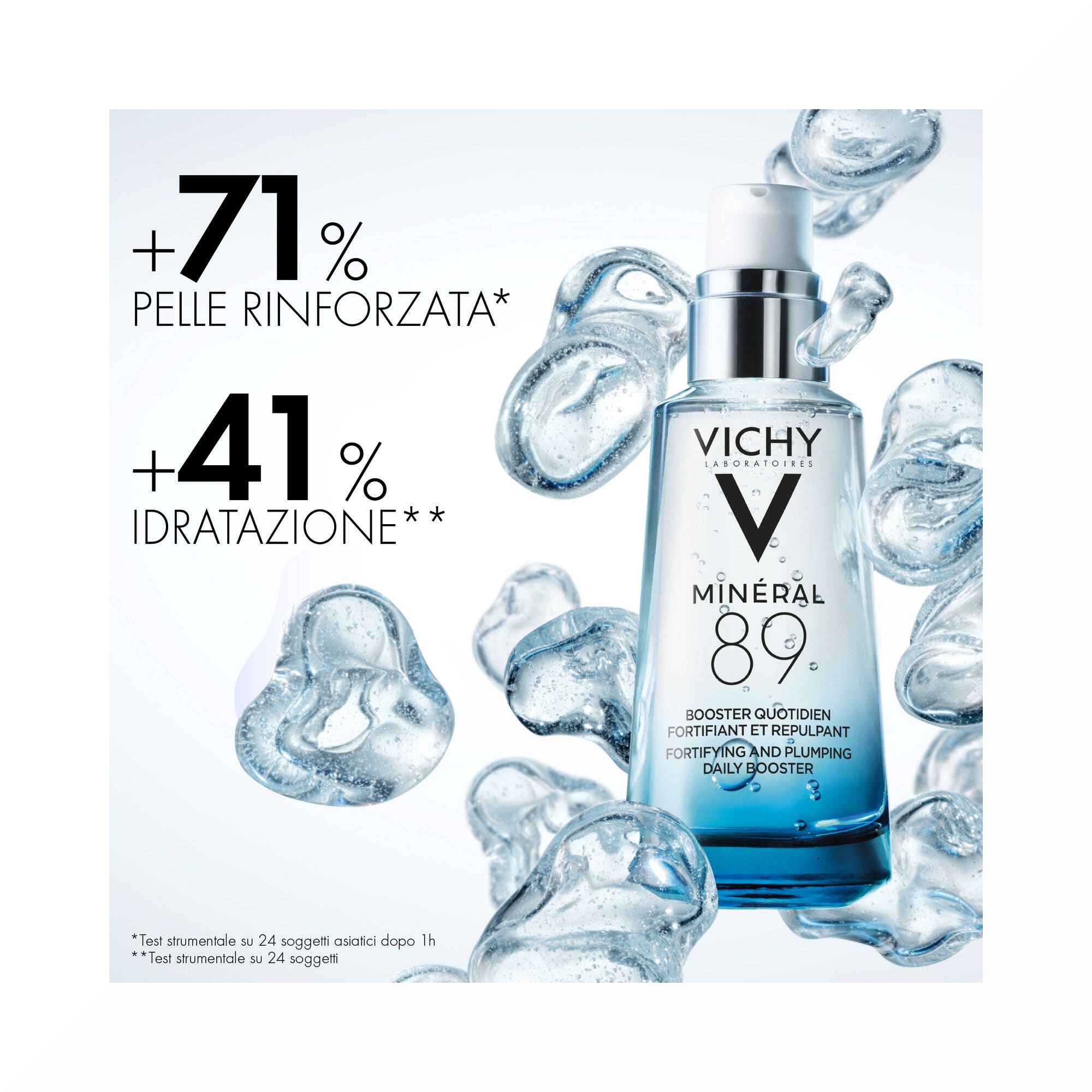 Vichy Mineral 89  Booster quotidien fortifiant et repulpant à l'acide hyaluronique 50 ml