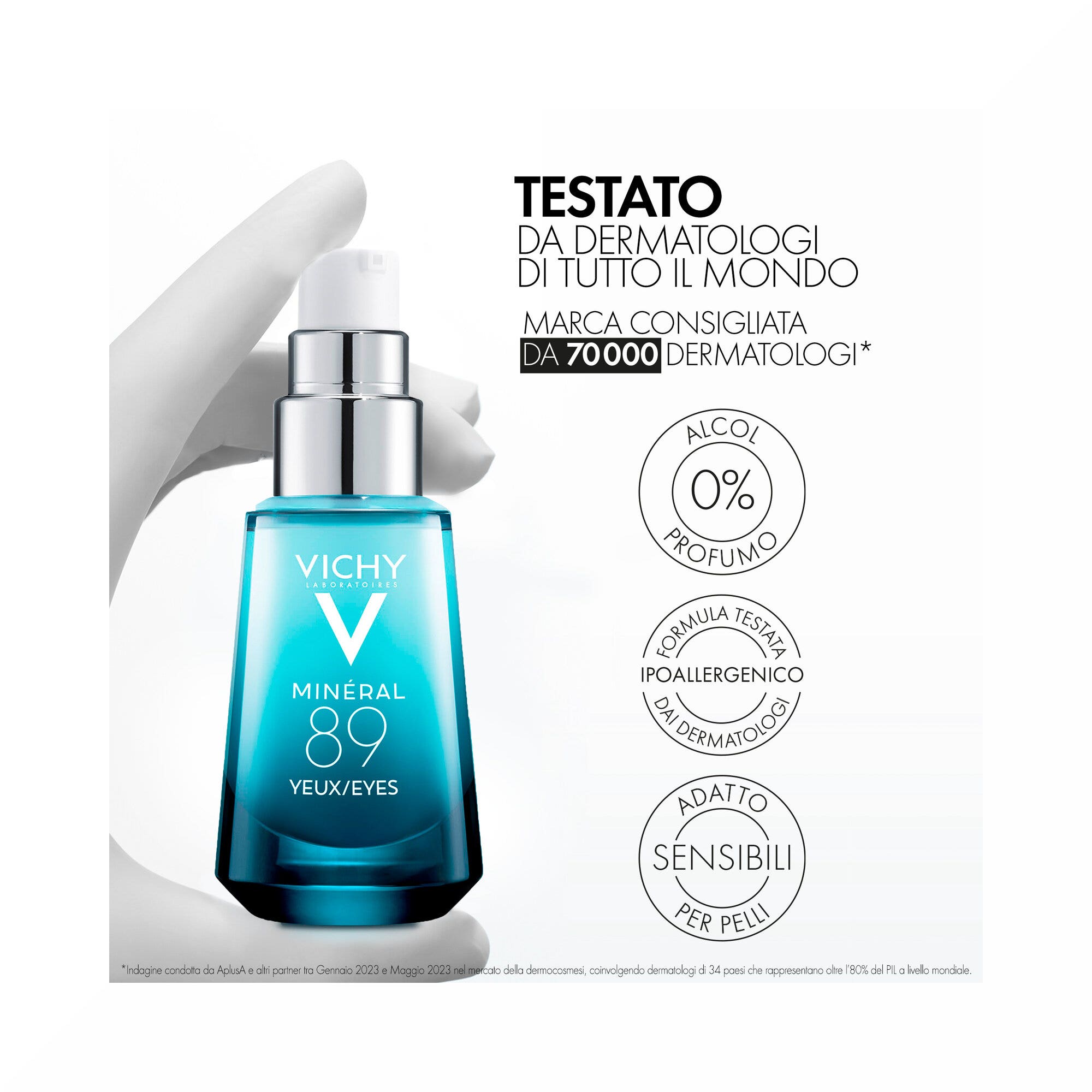 Vichy Mineral 89 Gel Contour des Yeux Fortifiant et Hydratant 15 ml