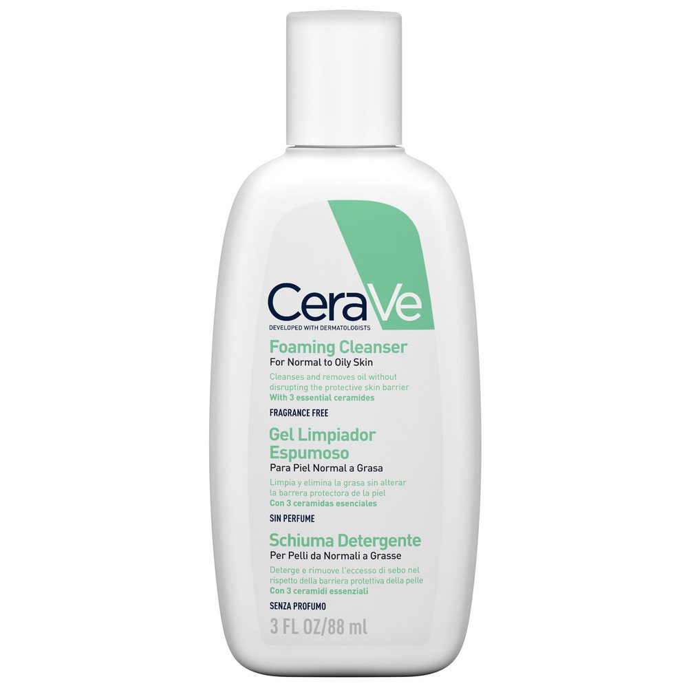CeraVe Mousse Nettoyante Visage pour Peaux Grasses Séborégulatrice 88 ml