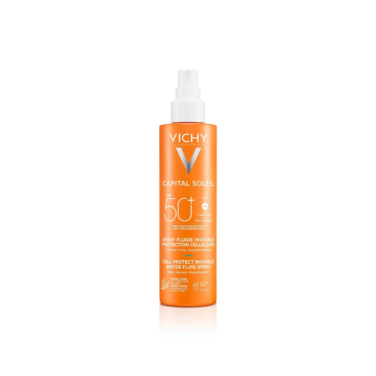 Vichy Capital Soleil Cell Protect Fluide Ultra-Léger Spray Protection Haute SPF50 200 ml