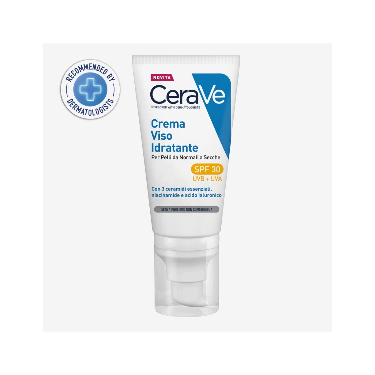 CeraVe Crème Hydratante Visage SPF30 24 Heures à l'Acide Hyaluronique 52 ml