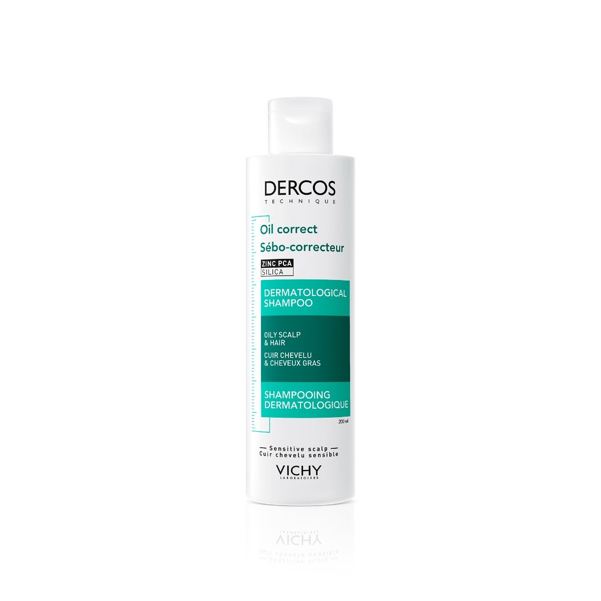 Vichy Dercos Shampooing régulateur de sébum pour cheveux gras 200 ml