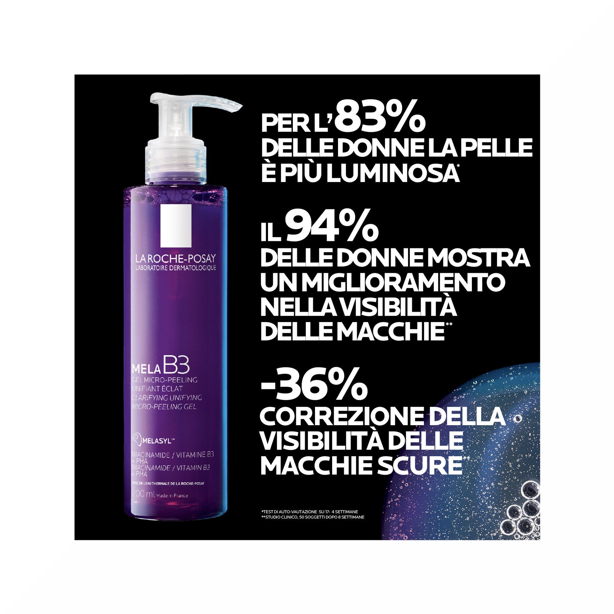 La Roche-Posay Mela B3 Gel Nettoyant Micro-Exfoliant Anti-Taches 200 ml