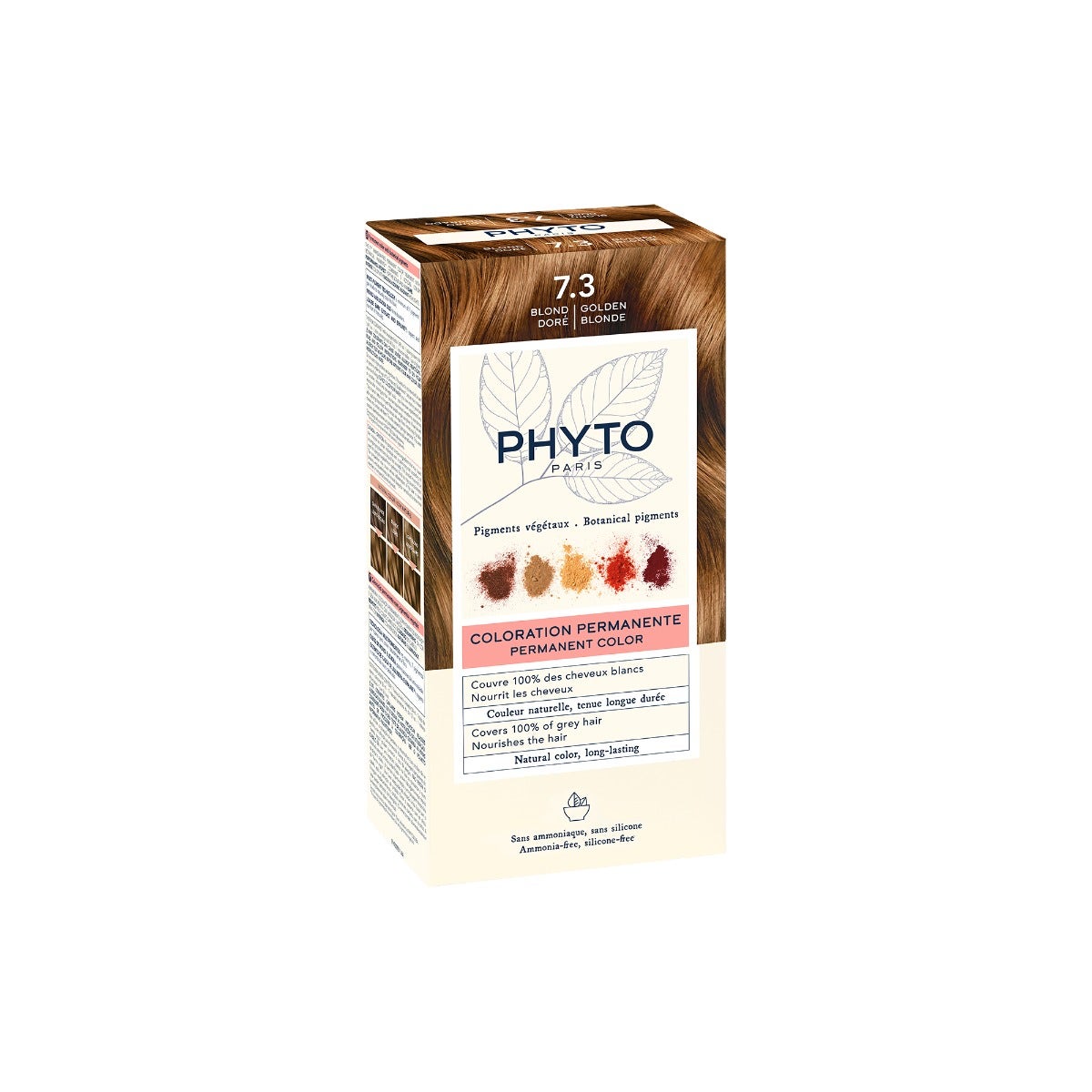 Phyto Phytocolor 7.3 Blond Doré Coloration Permanente pour Cheveux