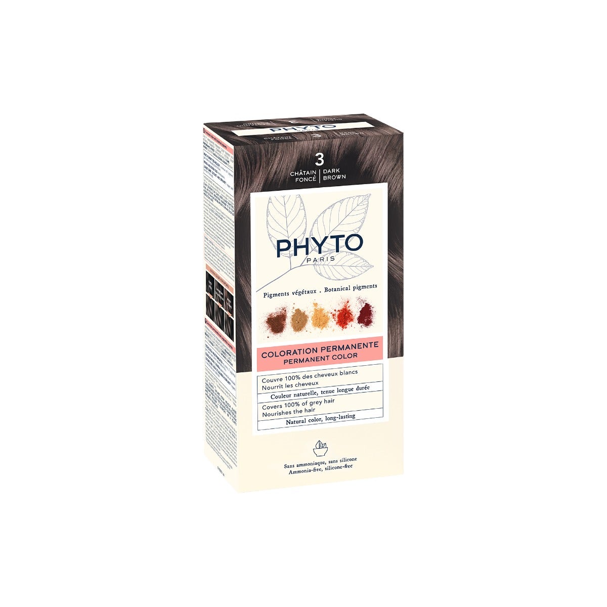 Phyto Phytocolor 3 Châtain foncé Coloration permanente pour cheveux