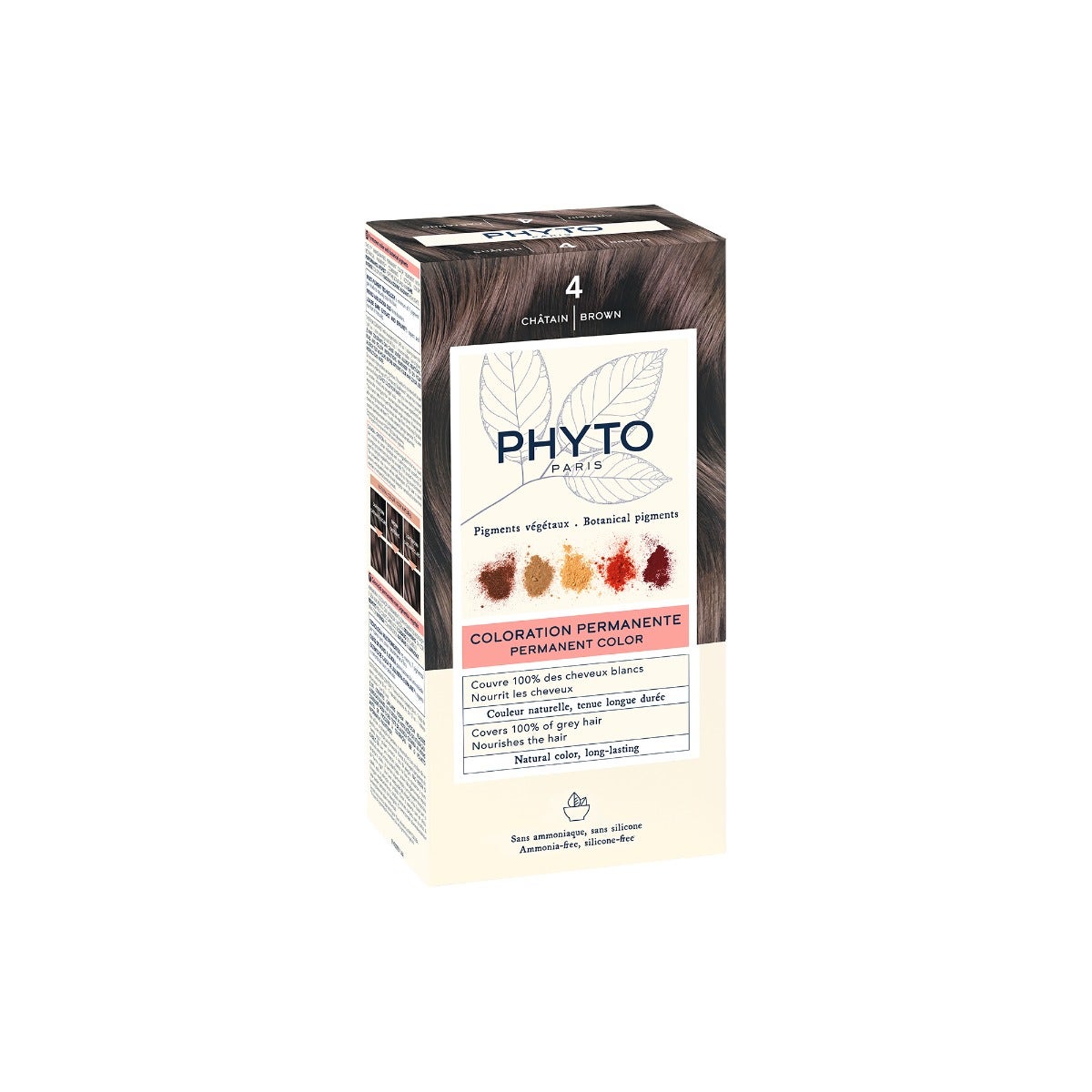 Phyto Phytocolor 4 Châtain Coloration permanente pour cheveux