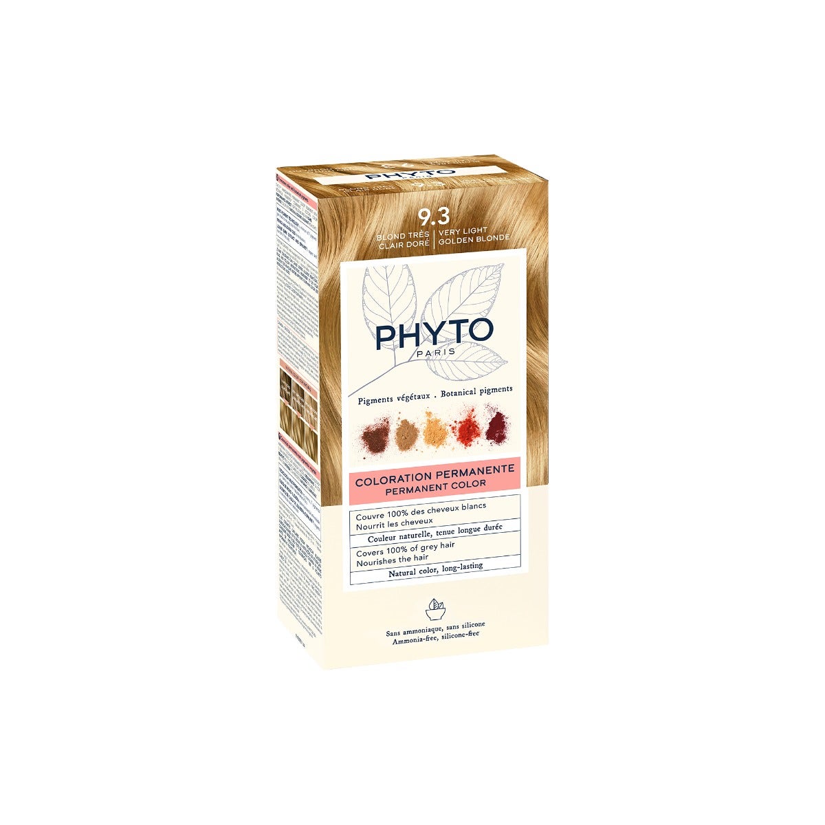 Phyto Phytocolor 9.3 Blond très clair doré Coloration permanente pour cheveux