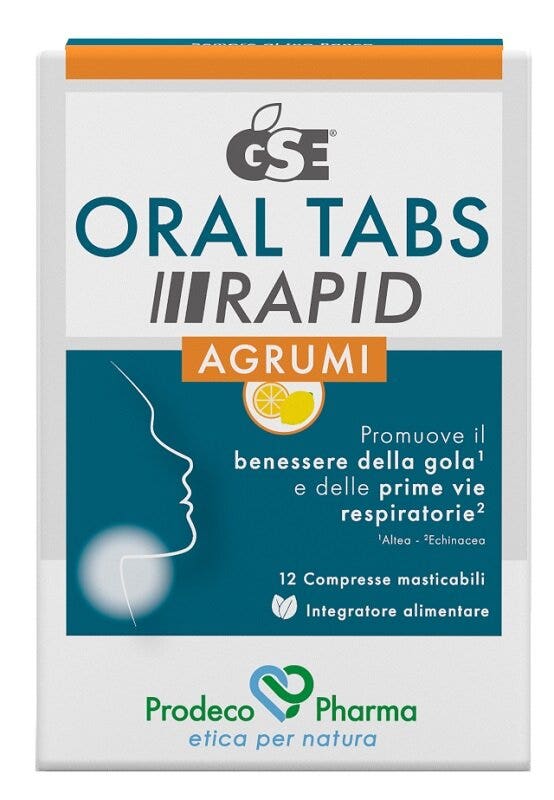GSE Oral Tabs Rapid Agrumes 12 comprimés