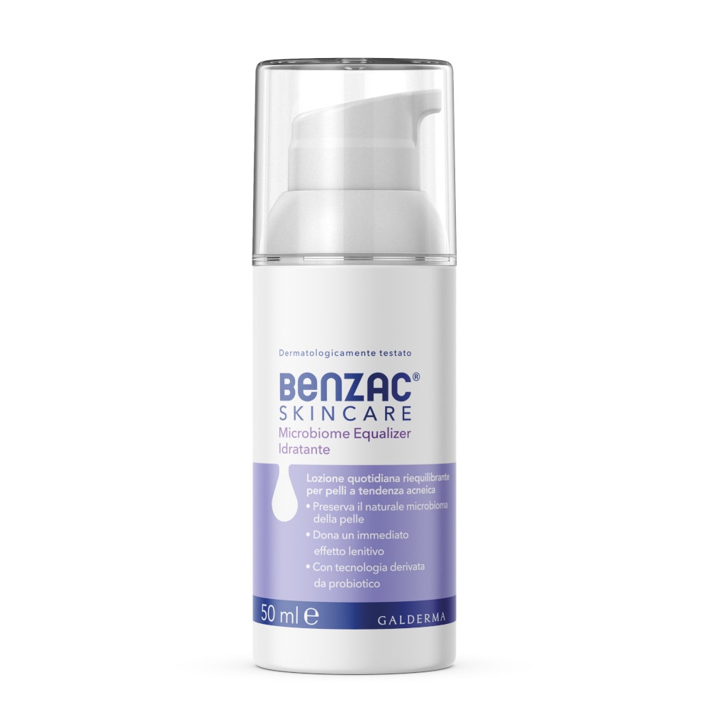Benzac Skincare Microbiome Equalizer Lotion Hydratante Visage Peau Acnéique 50 ml