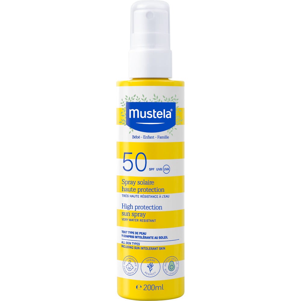 Mustela Lait Solaire en Spray 200 ml SPF 50 Protection Solaire