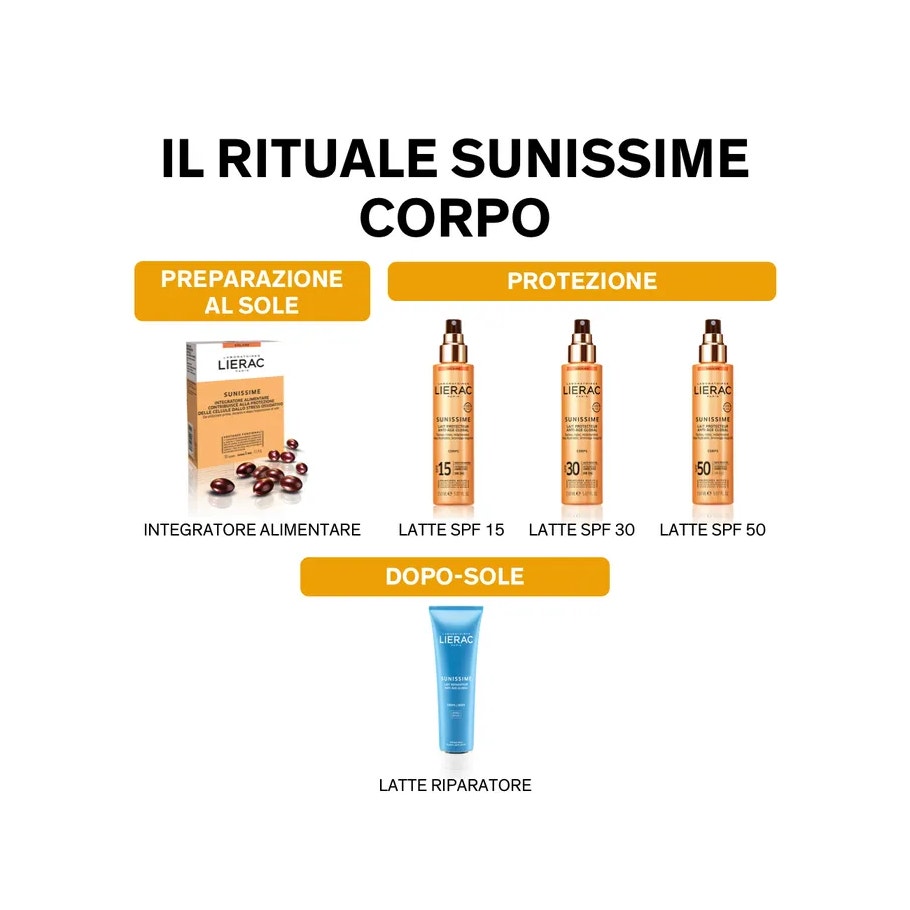 Lierac Sunissime Latte Solare Protettivo Corpo SPF 50+ 150ml