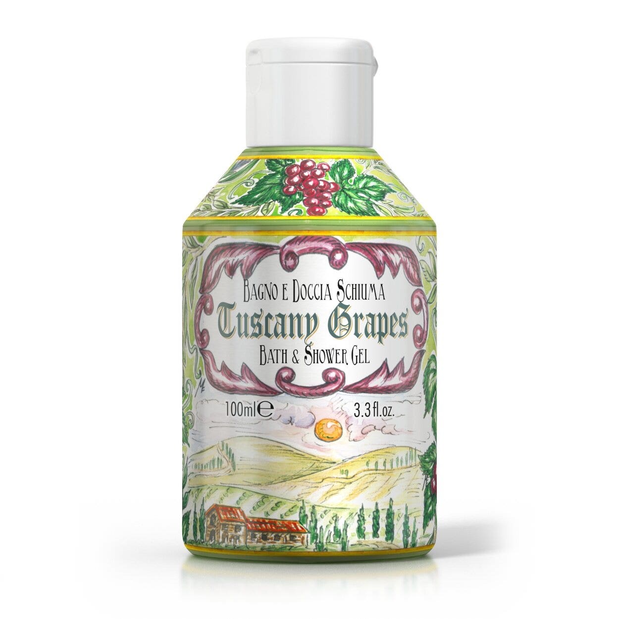 Le Maioliche Gel douche et bain Tuscany Grape 100 ml