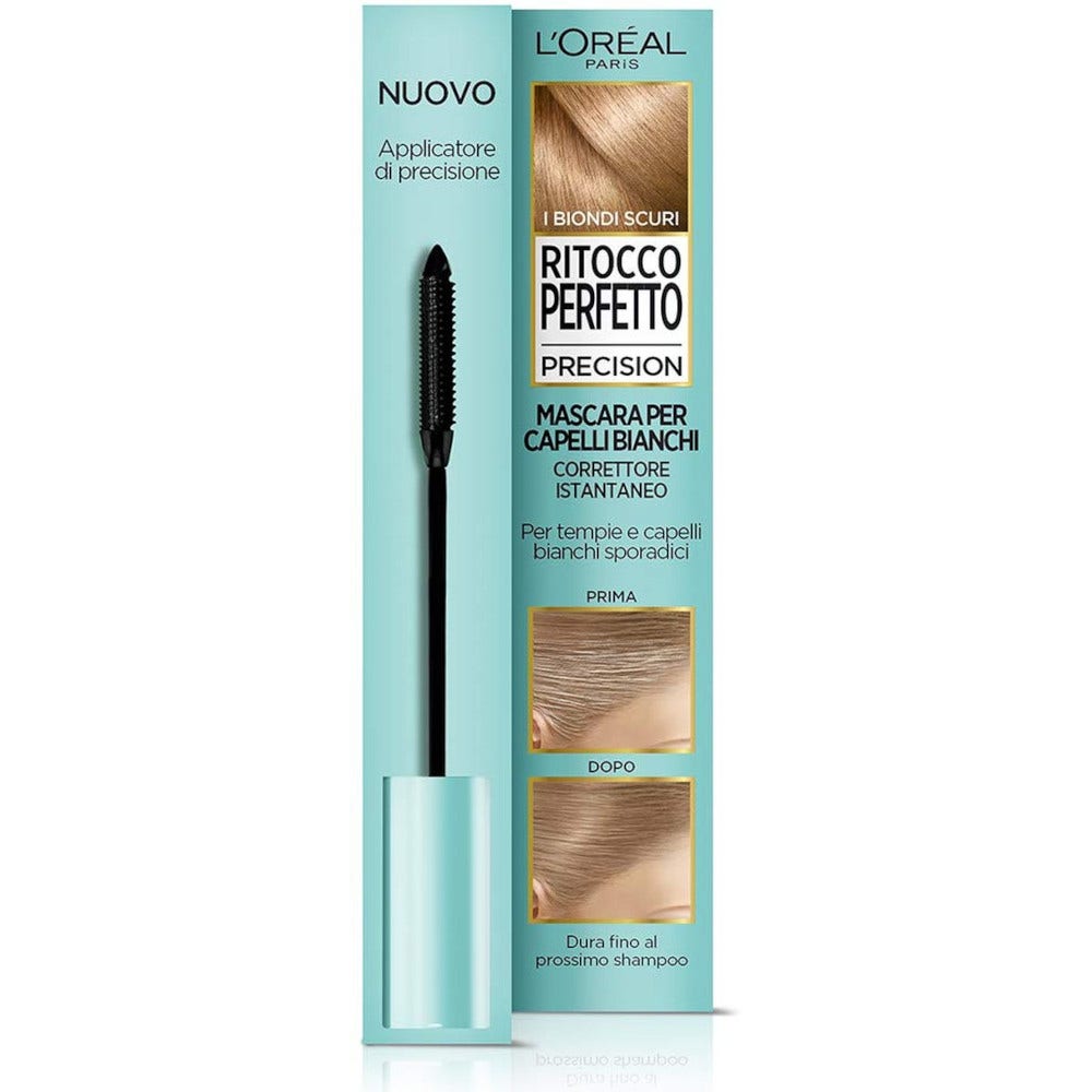 L'Oréal Paris Mascara Istantaneo Ritocco Perfetto Precision Non Macchia 4 Biondo Scuro 8ml