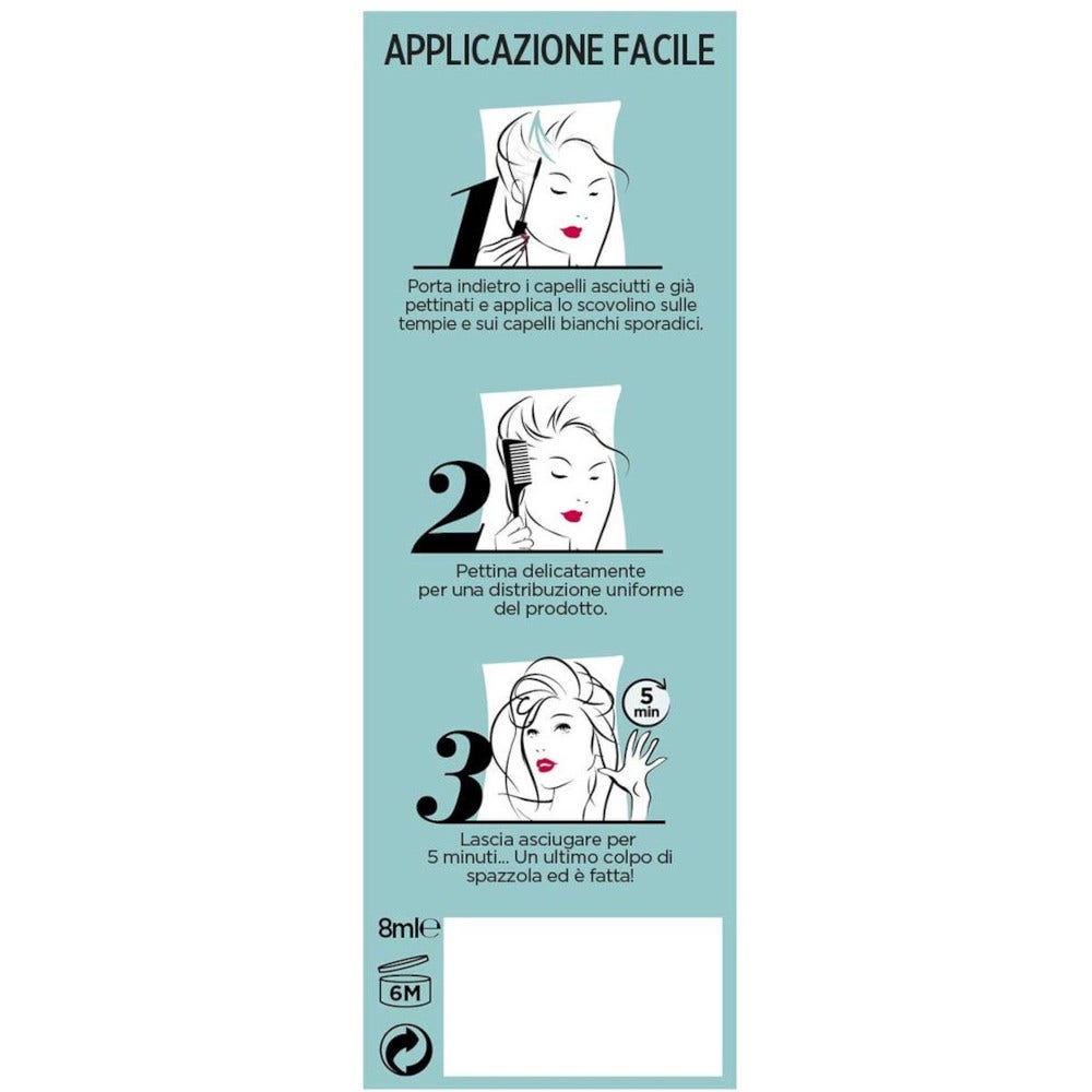 L'Oréal Paris Mascara Istantaneo Ritocco Perfetto Precision Non Macchia 3 Castano 8ml