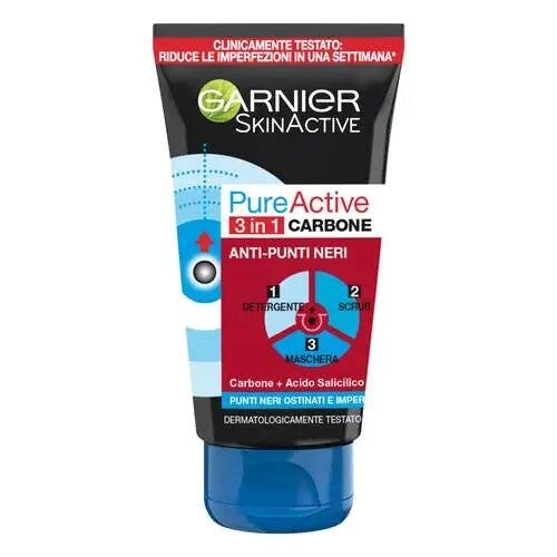Garnier Pure Active Anti Punti Neri 3In1 Carbone 150ml