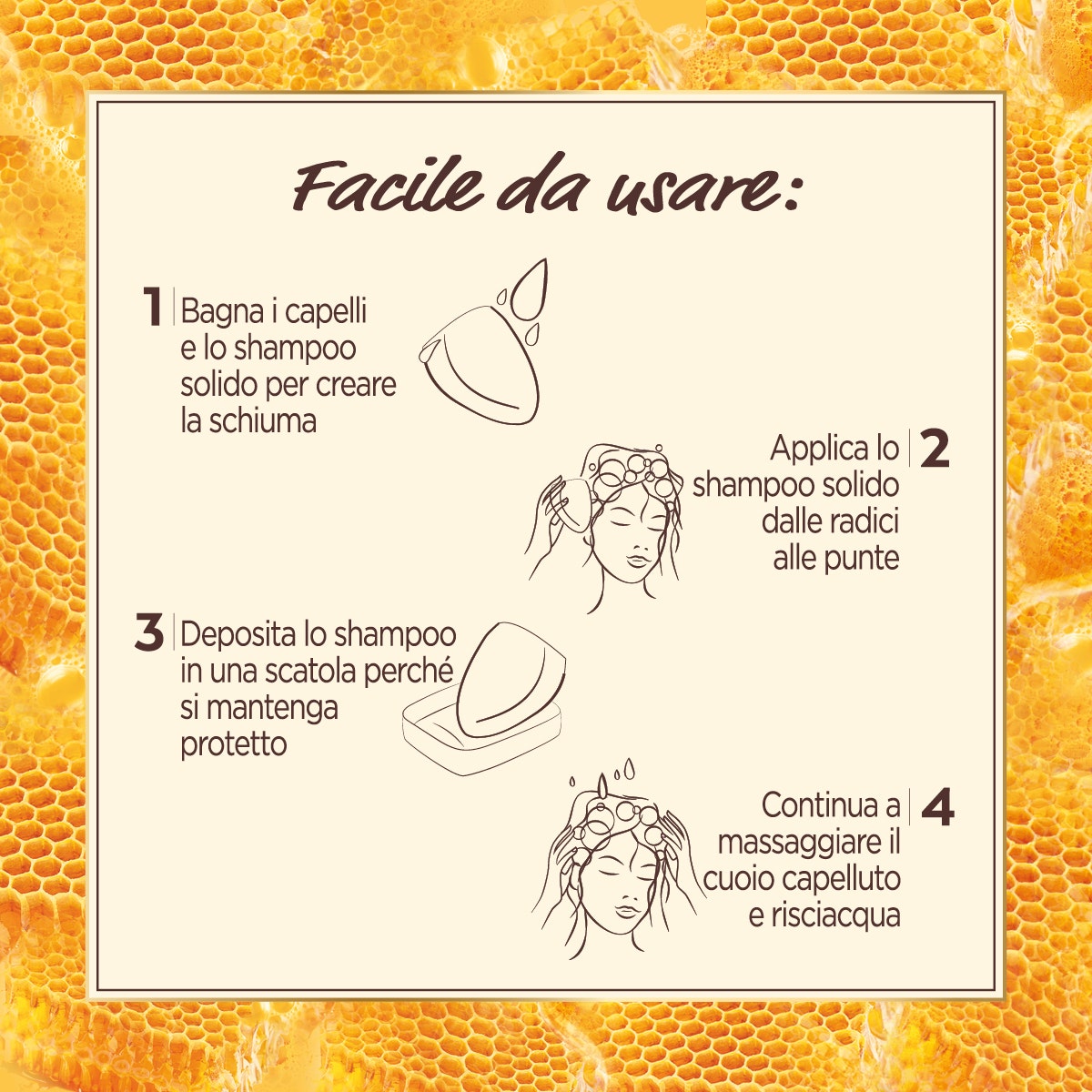 Garnier Ultra Dolce Shampoo Solido Ricostituente Miele/Cera D'Api 60g
