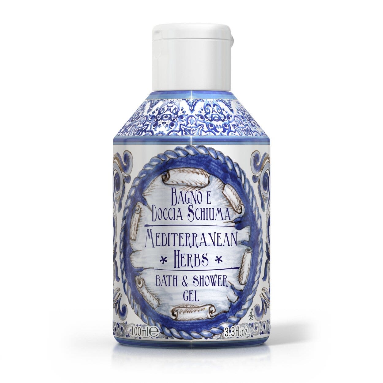 Le Maioliche Gel douche et bain Mediterranean Herbs 100 ml