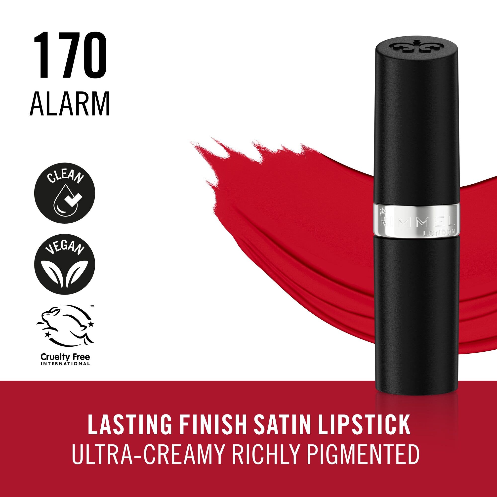 Rimmel Lasting Finish 170 Alarm Rossetto Satinato 4g