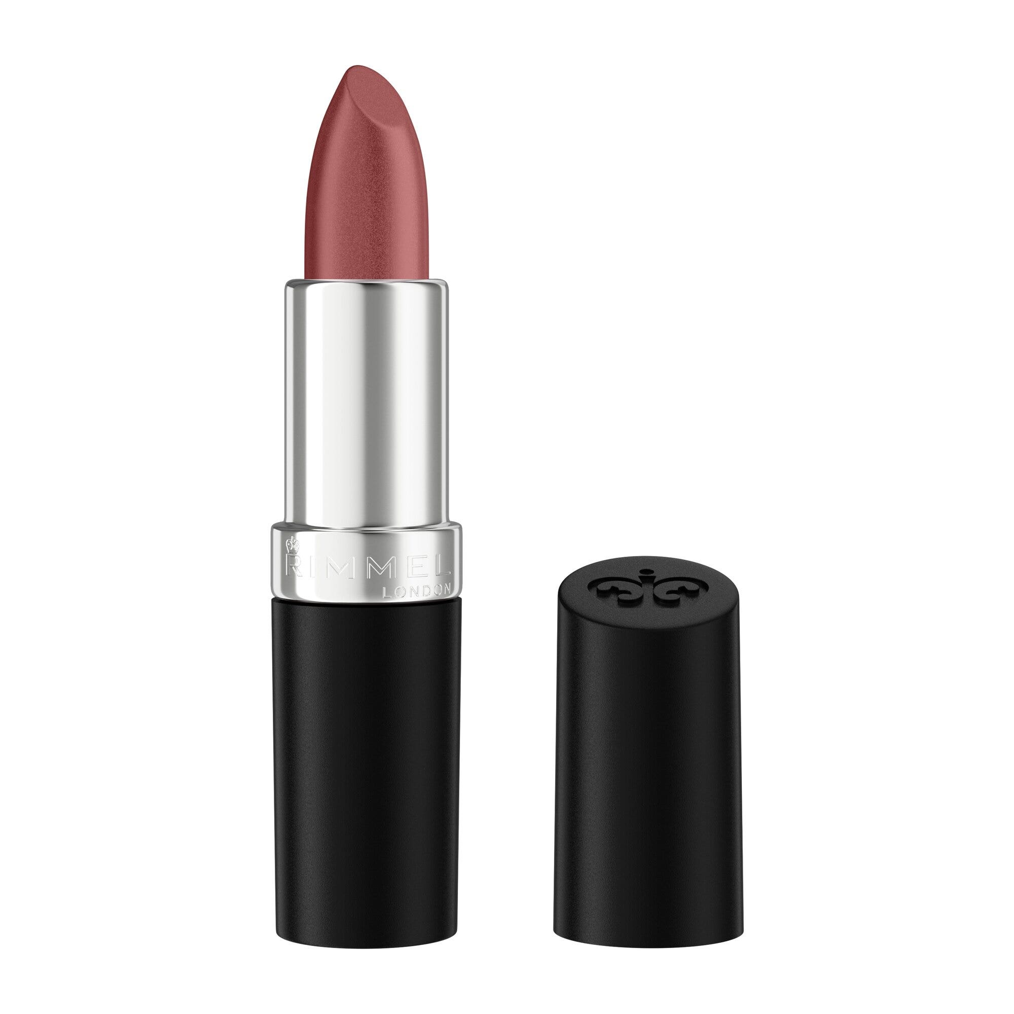 Rimmel Lasting Finish Rouge à lèvres satiné hydratant, formule vegan, 4 g, 264 Coffee Shimmer