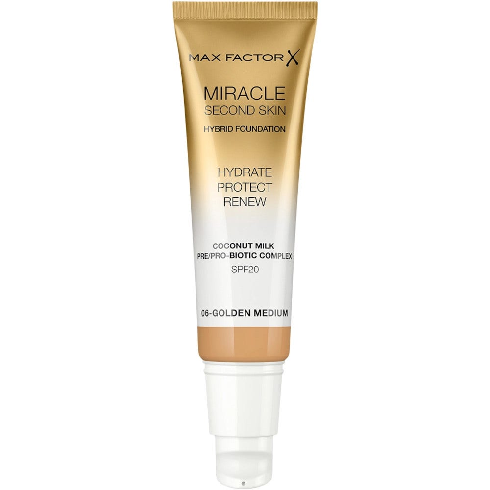Max Factor Miracle Second Skin Fond de teint liquide 30 ml 06-Golden Medium